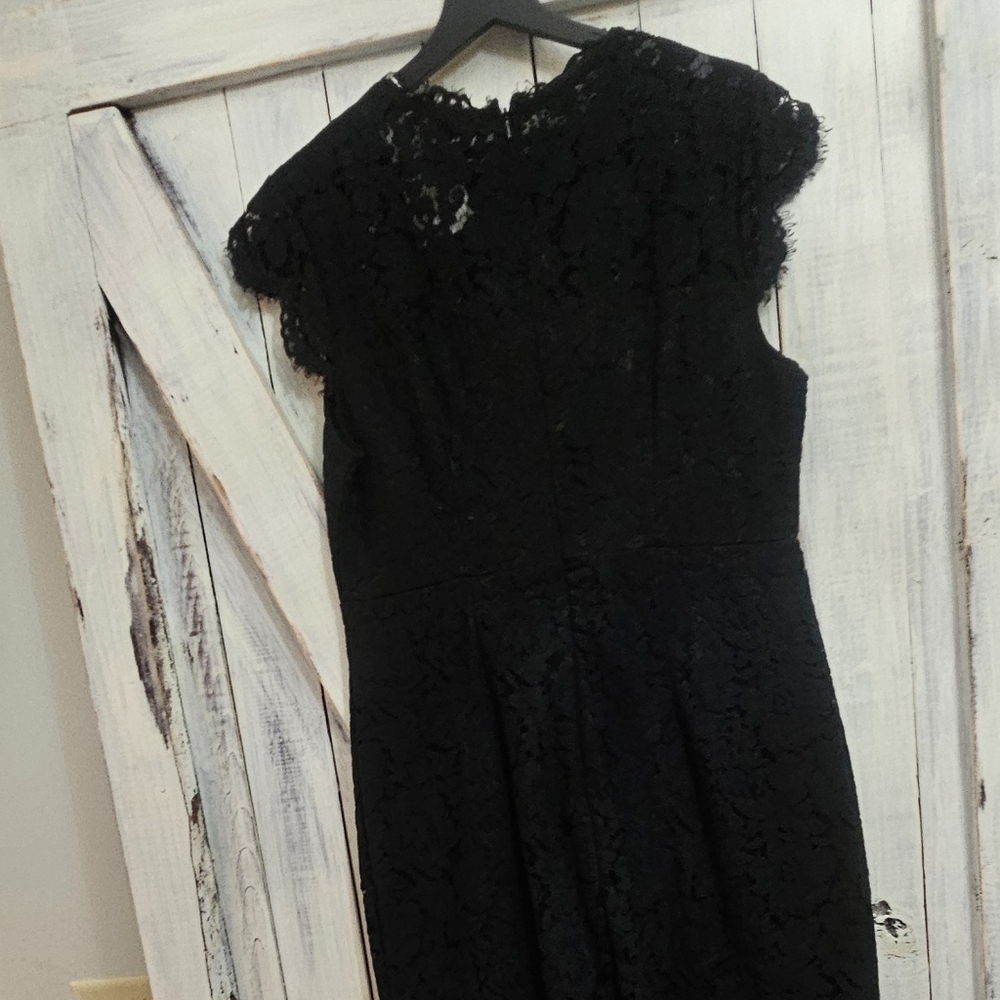 LBD black lace dress Large NWT